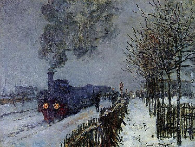 Claude Monet Train in the Snow china oil painting image